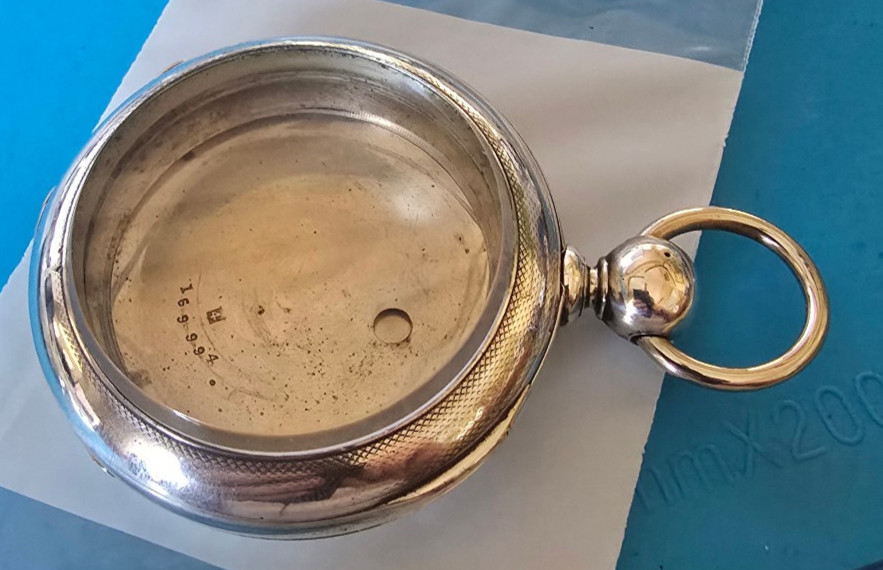 VINTAGE BIG 4OZ 18 SIZE COIN SILVER DUEBER POCKET WATCH CASE KEY WIND/KEY SET