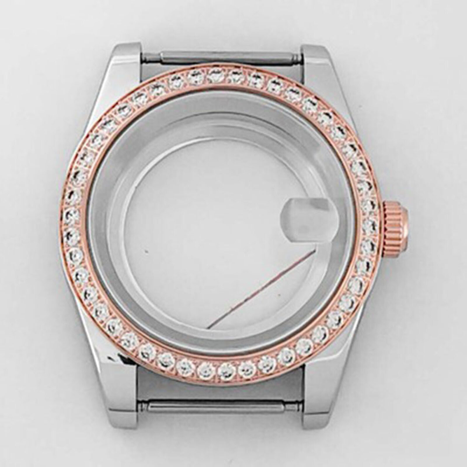 39mm Stainless Steel Watch Case Modified With Watch Part For Nh35/36 Movement