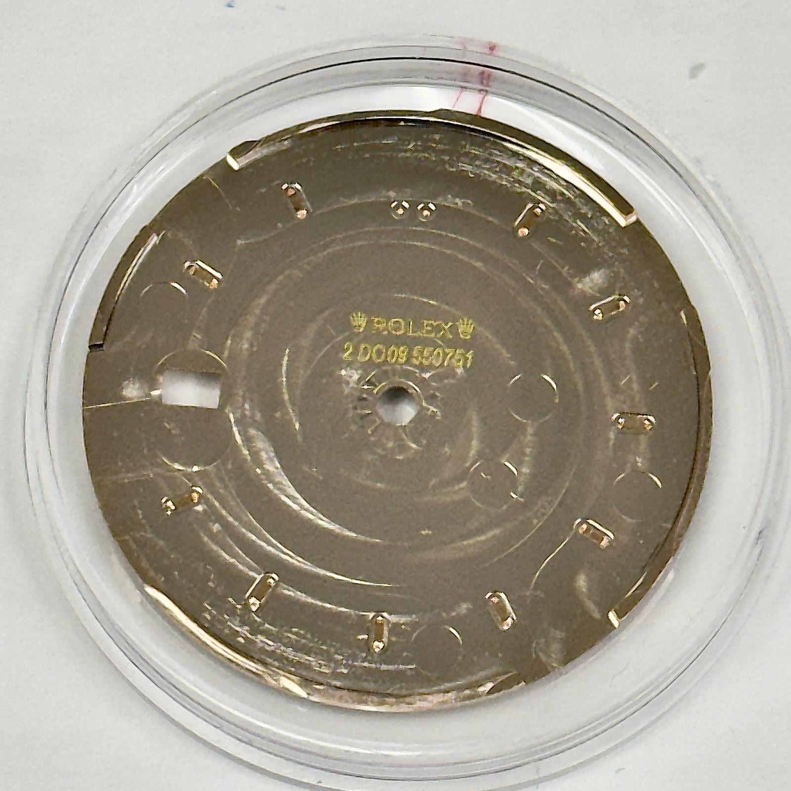 ROLEX ORIGINAL DIAL DATE-JUST SUNDUST ROSE-PINK GOLD CROWN FOR MODEL# 126300