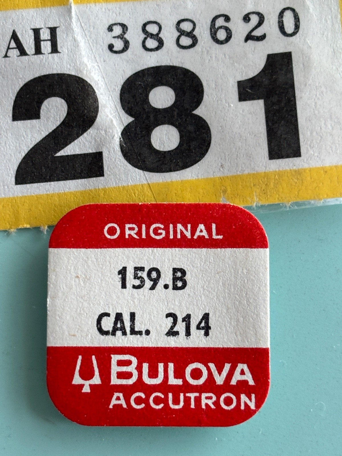 Bulova Accutron cal 214 spaceview Part 159B Cap Jewel index second wheel new