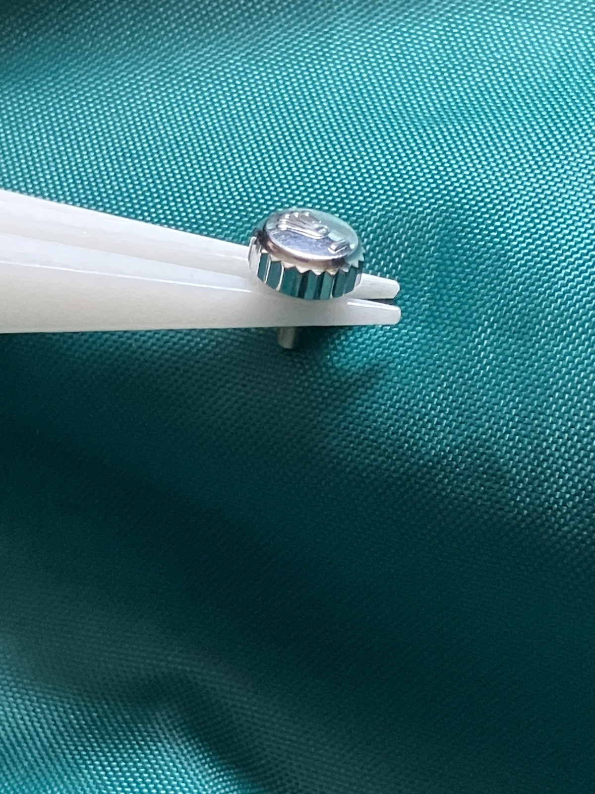 Genuine Rolex 6mm Steel twin lock Crown for Datejust 36 41 Etc. Preowned