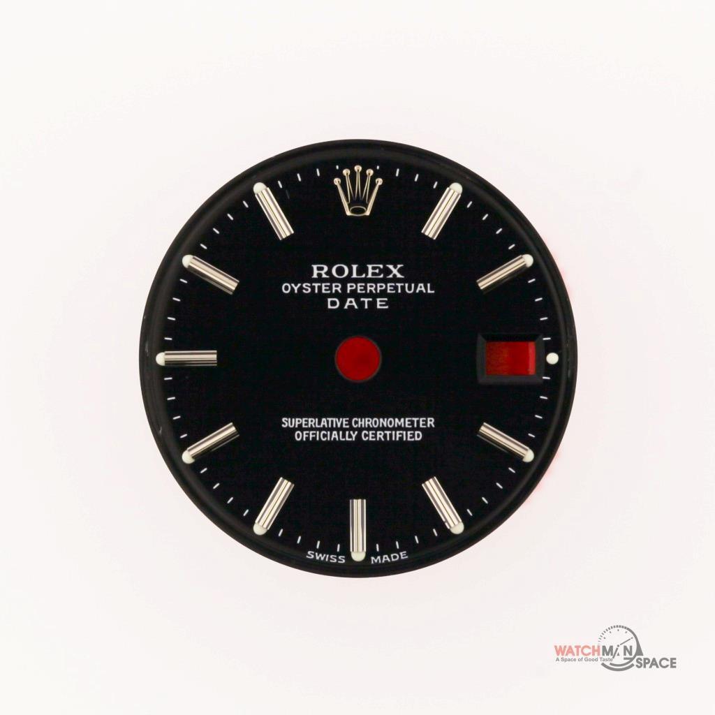 Original Lady Rolex Date 6917, 79160, 79240 Gloss Black Stick Dial SS #B70