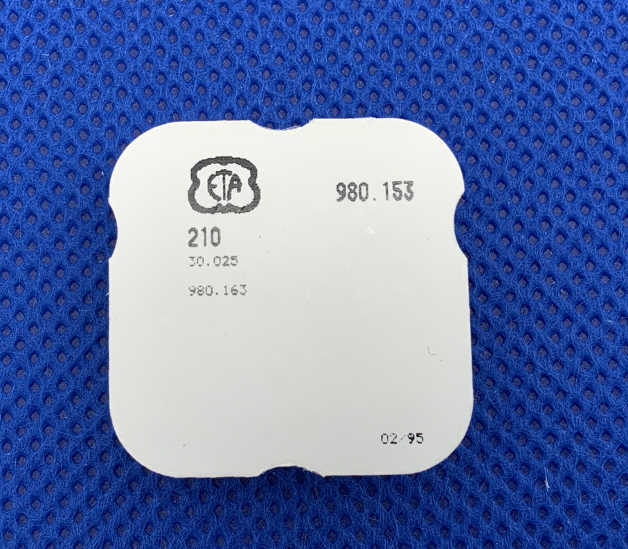 ETA 980.163/980.153 PN 210/1687 Third Wheel. Sealed. New Old Stock. 04-210 L