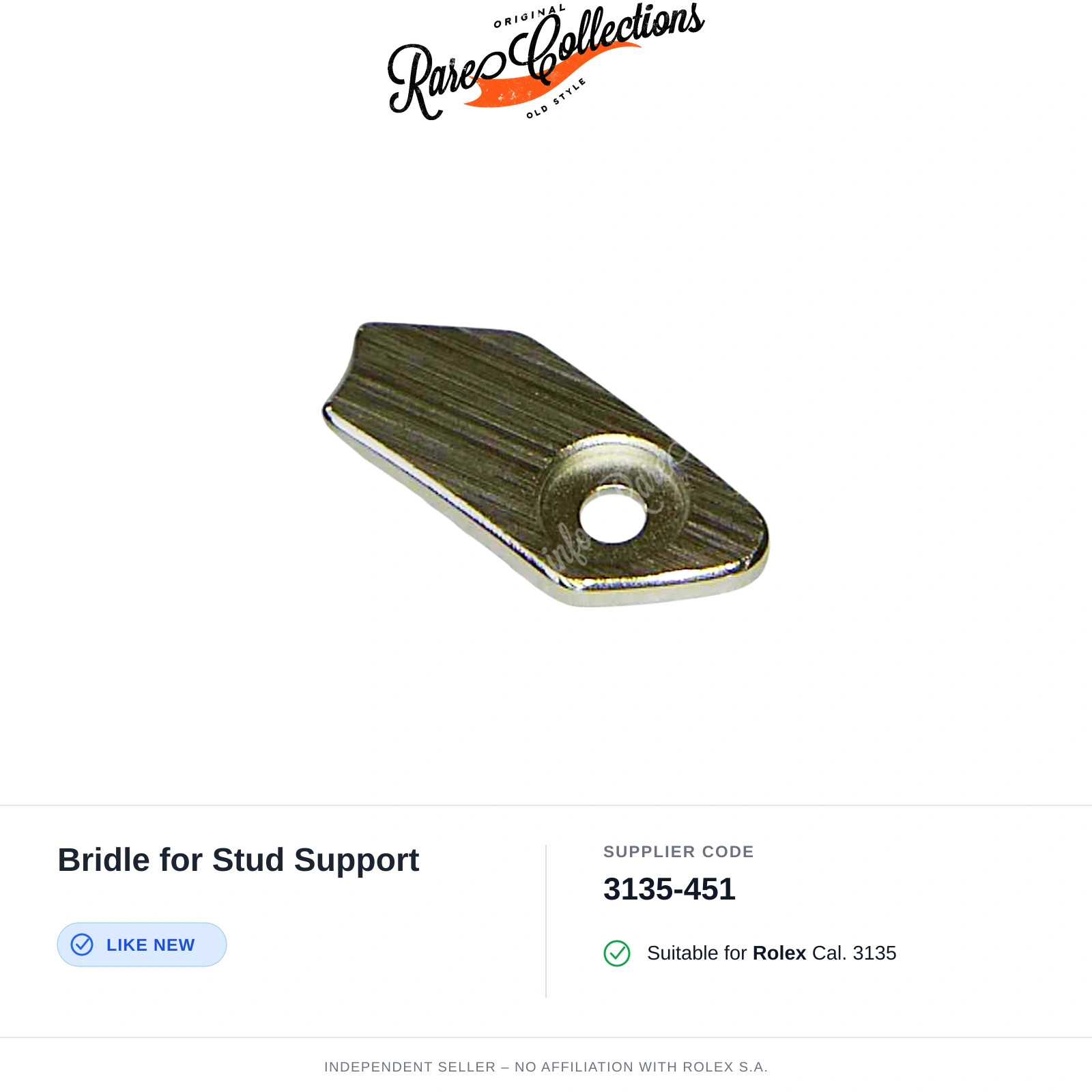 Python Door Flange Equal to New for Rolex (cod. 3135-451) Bridle for Stud Su