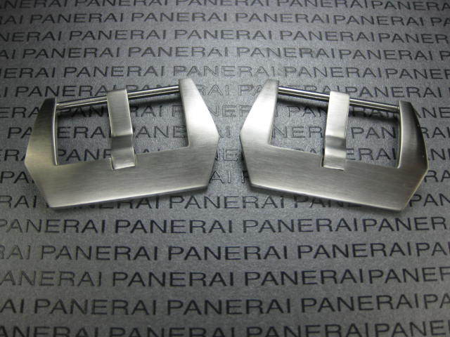 24mm Swiss Stainless PRE-V SCREW IN BUCKLE made for PANERAI 2PC Brush 24 2 pcs P