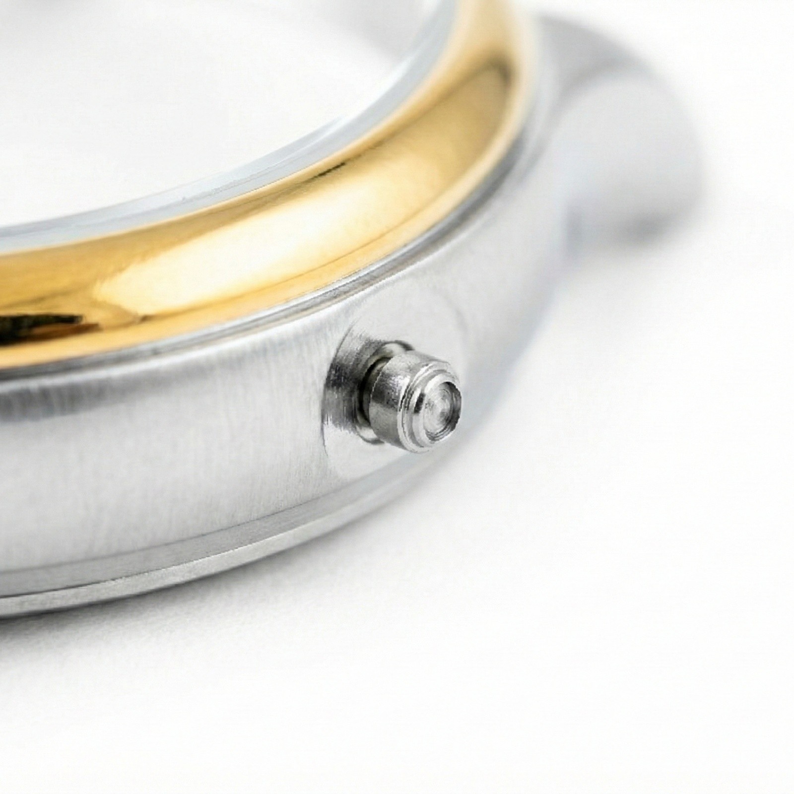 41mm glass Silver & Gold Watch Case back cover waterproof ring for 2035 Movement