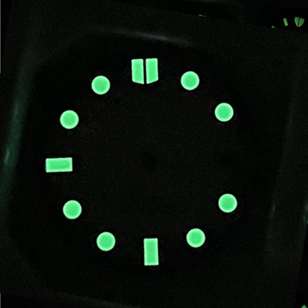29mm Fit NH35 NH35A Watch Dial Black White Men Watch Lume Parts Accessories Set
