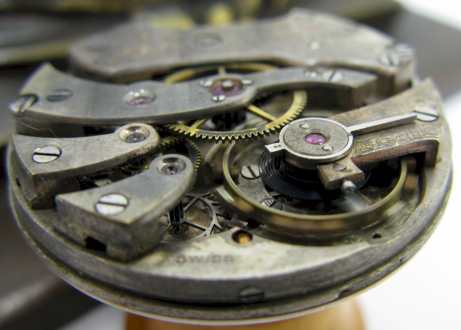 Longines for J.E. Caldwell Phila. PA 17 jewels watch movement for parts