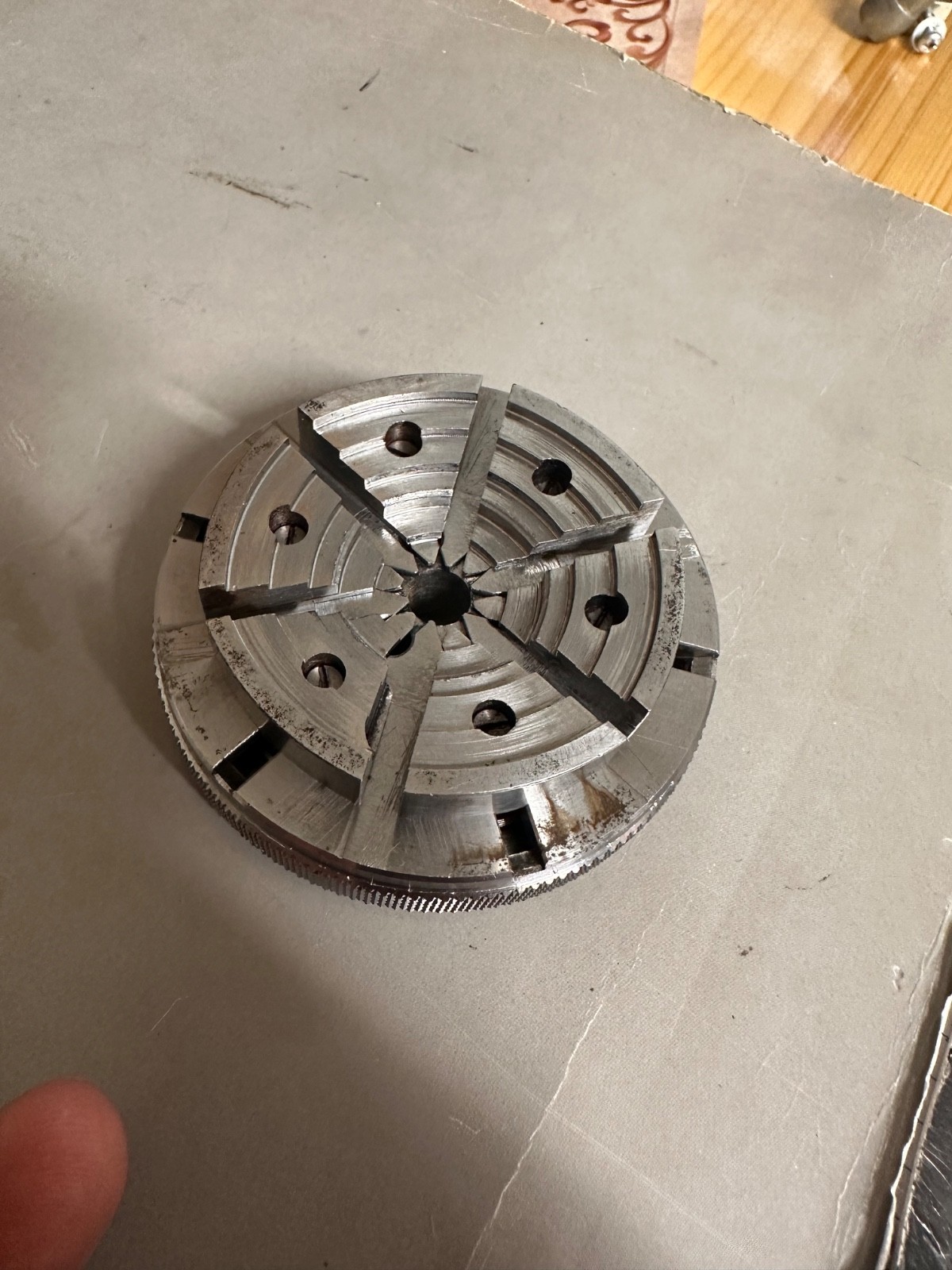 BANI JF bezel Chuck Swiss made 2 3/4″ READ!