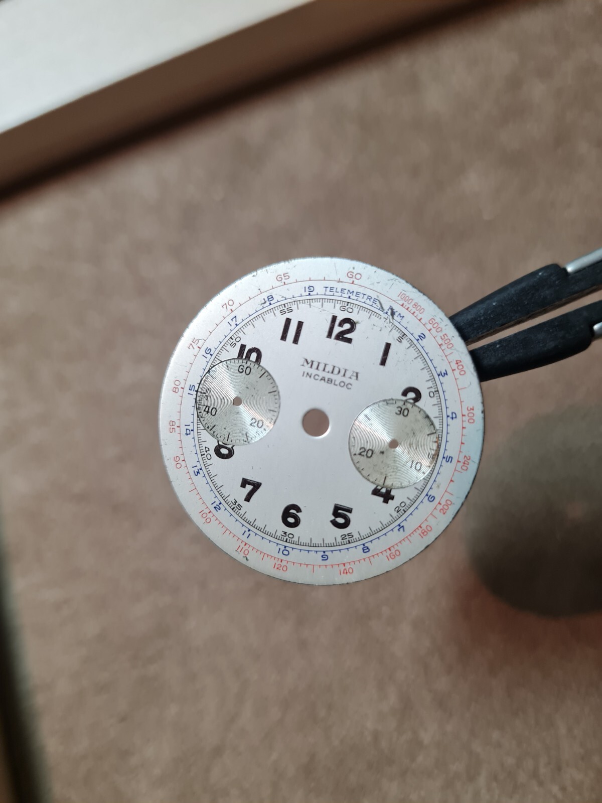 Mildia Incablock Vintage Chronograph Dial