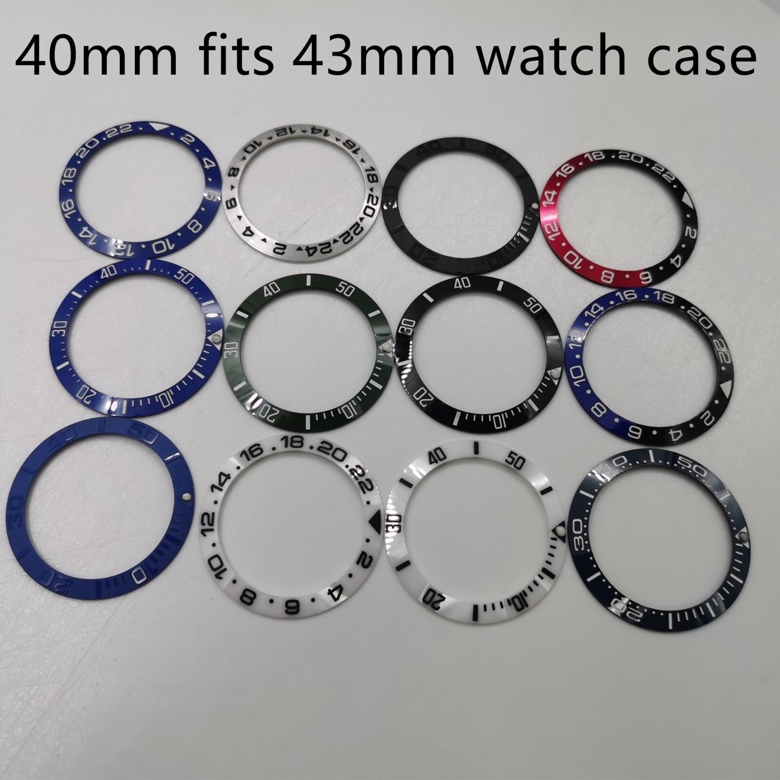 40mm Watch Bezel Inner Diameter 31.5mm Suitable For 43mm Watch Case Sea