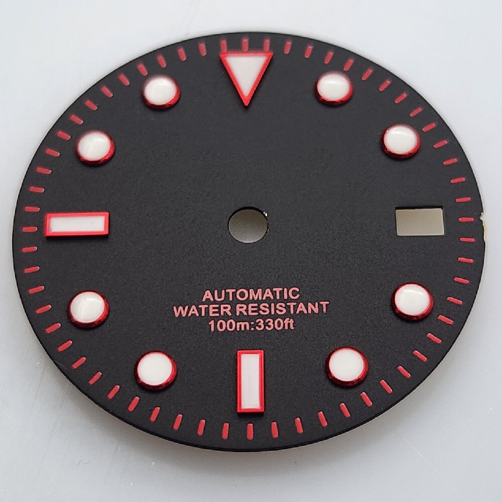 29mm Vintage Luminous Watch Dial For Japan Nh35 Automatic Movement