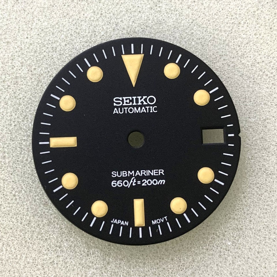 28.5mm Retro Watch Dial Green Luminous for Nh36 Nh35 Movement Watch Accessories