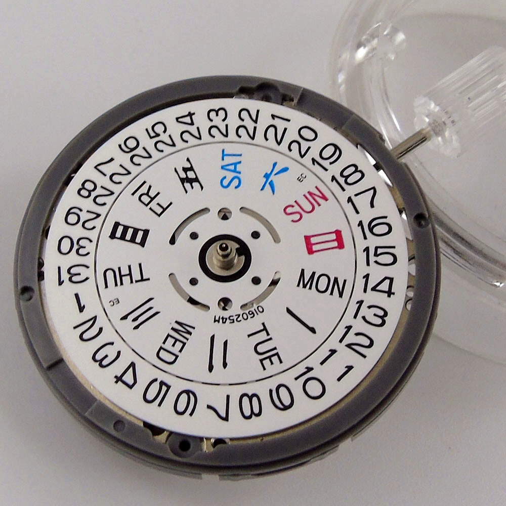 Genuine NH35/NH36 Automatic Watch Movement Black/White Date Fit 3/3.8/9 o’clock