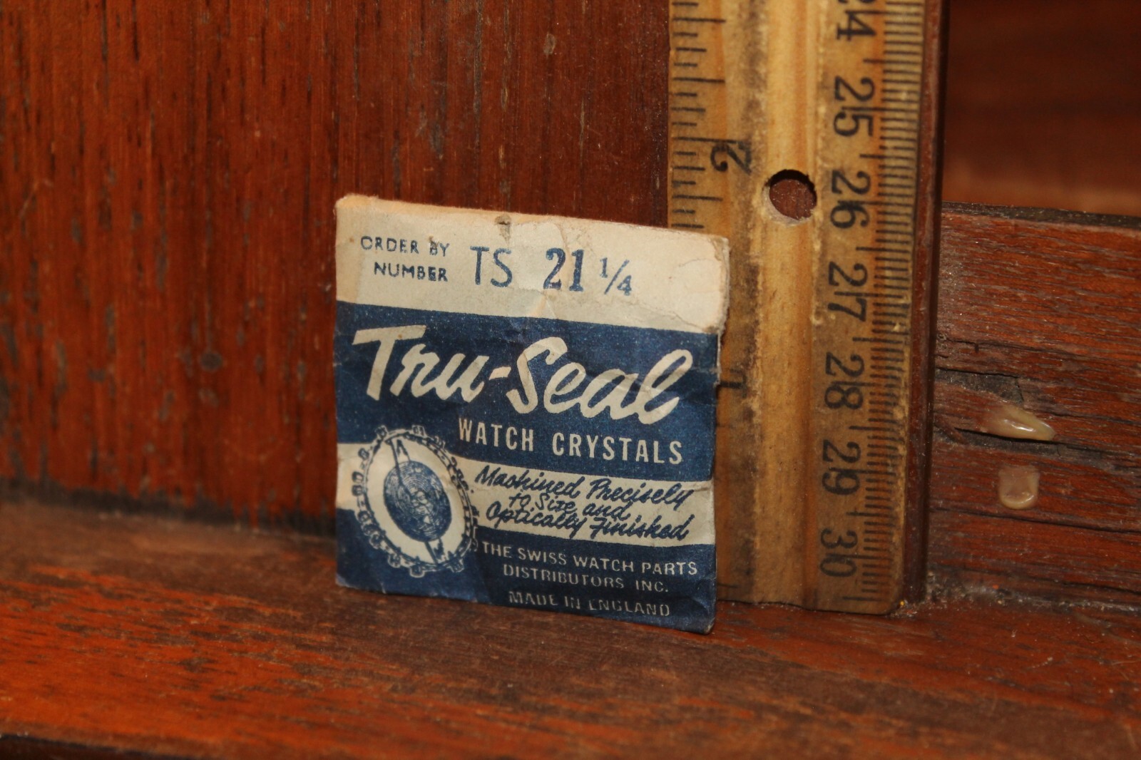 One NOS VINTAGE Tru-Seal Watch Crystal TS 21-1/4
