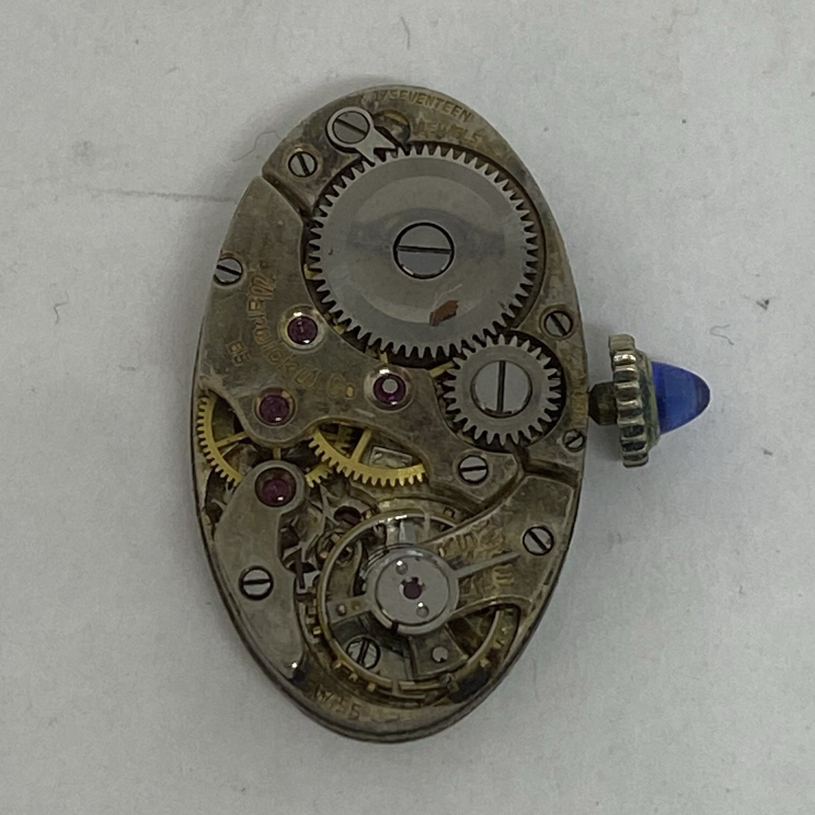 Warwick Watch Movement Manual Wind Good Balance Cal. 225 17 jewels -6.5 W/ Dial