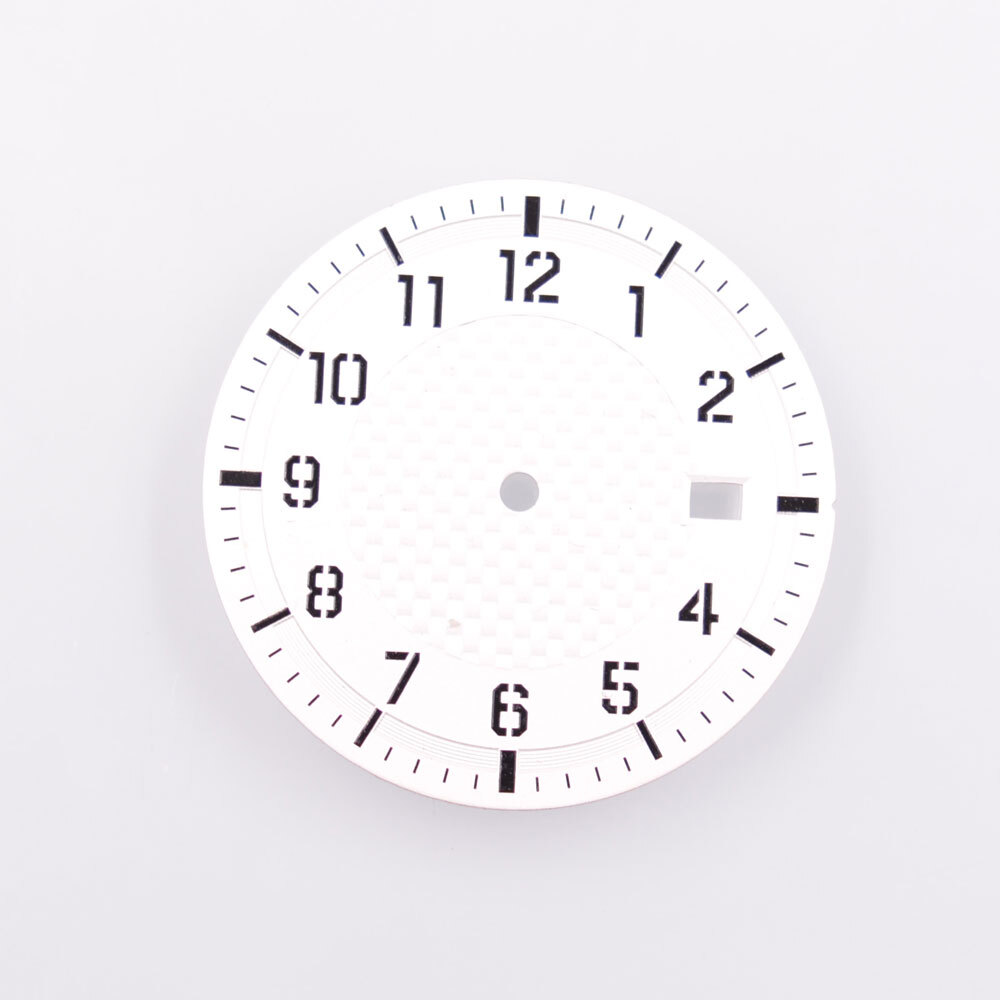 34.50mm Green Luminous Watch Dial Fit for NH35 NH35A NH36 NH36A Movement