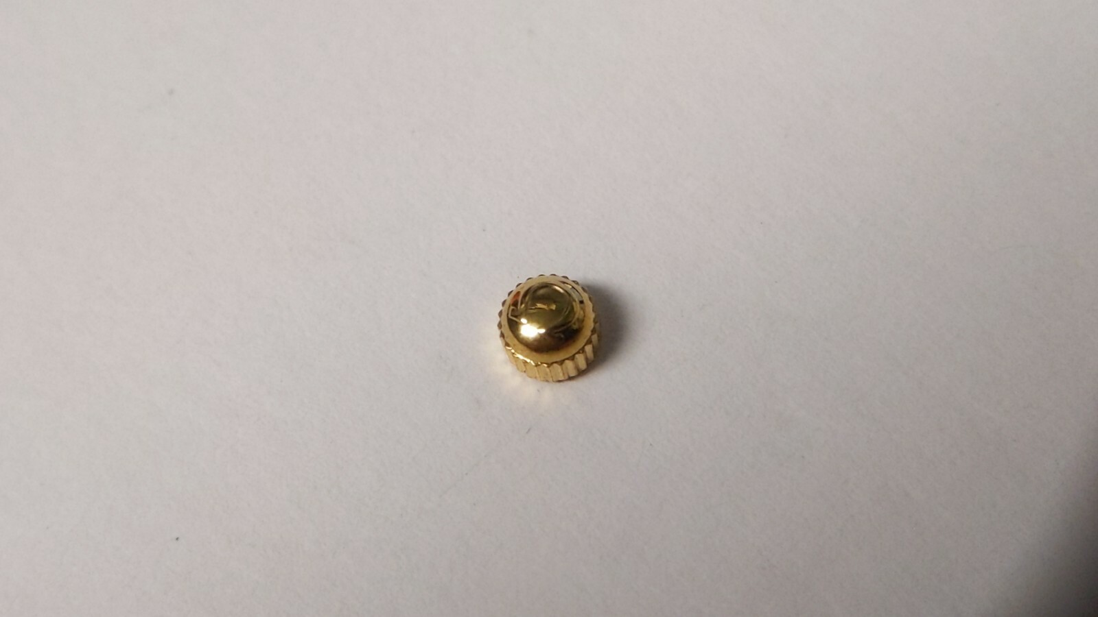 Swiss Made CROWN for OM waterproof CROWN YELLOW 4.0mm x 2.0 T10W 1/2 BALL NEW