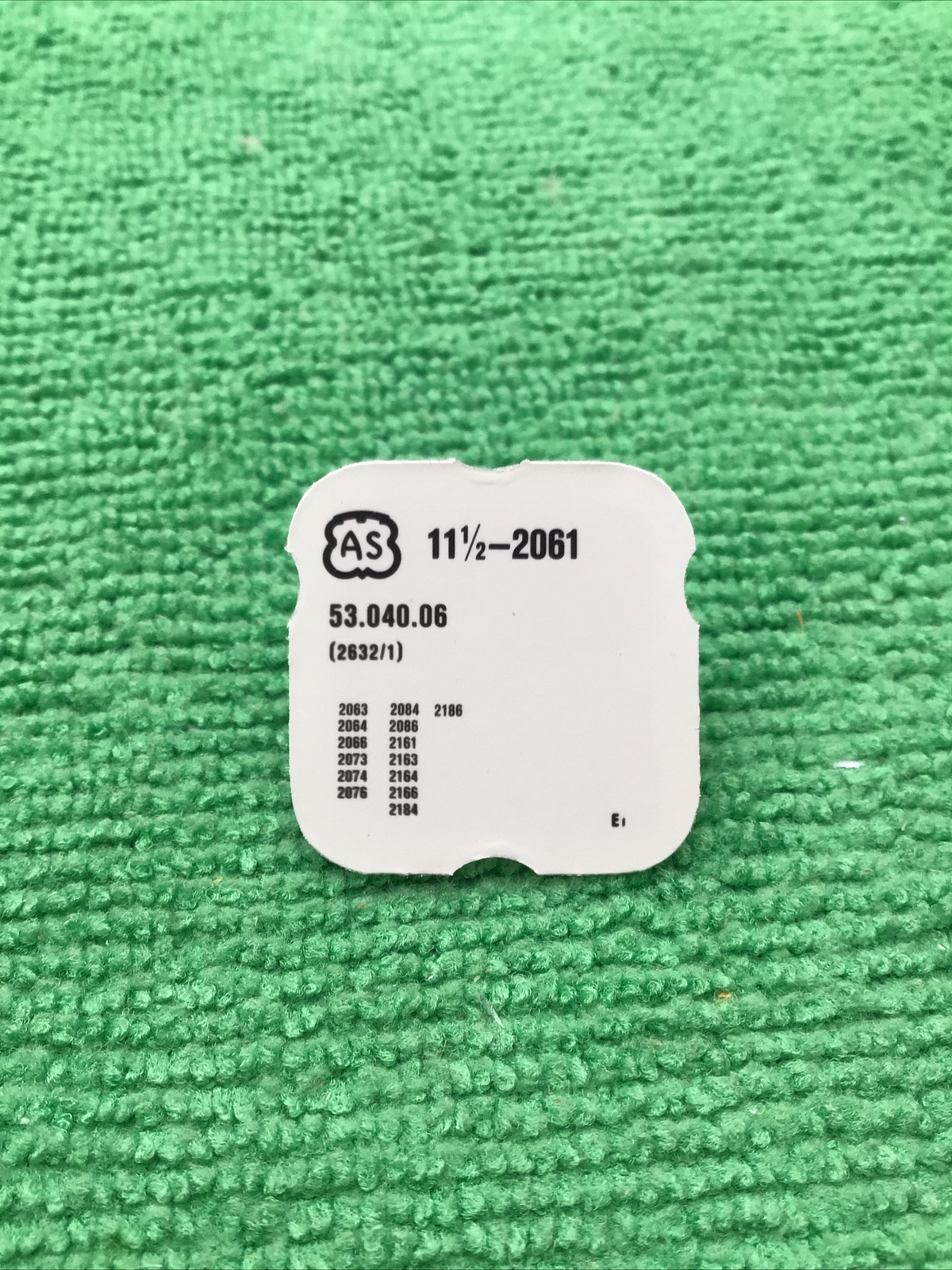 AS 2061 Watch Part 2632/1, Auto 7493