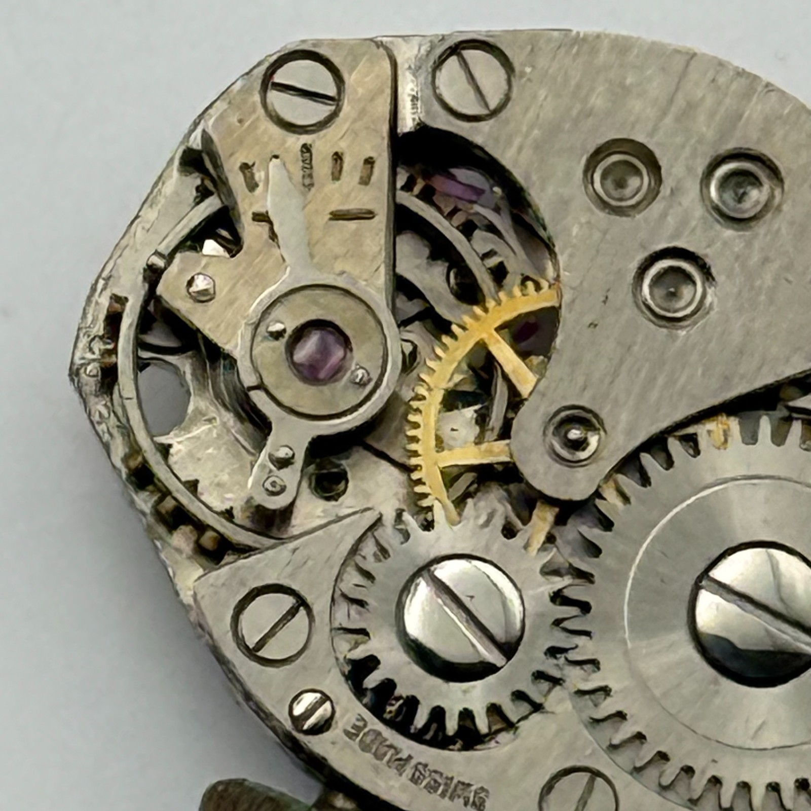 FHF 60 Watch Movement Swiss Manual Wind Vintage Parts Repair 15.3mm