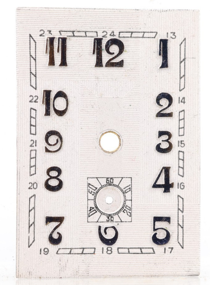 VINTAGE ART DECO TANK WRIST WATCH DIAL 19.21×27.93mm (JO)
