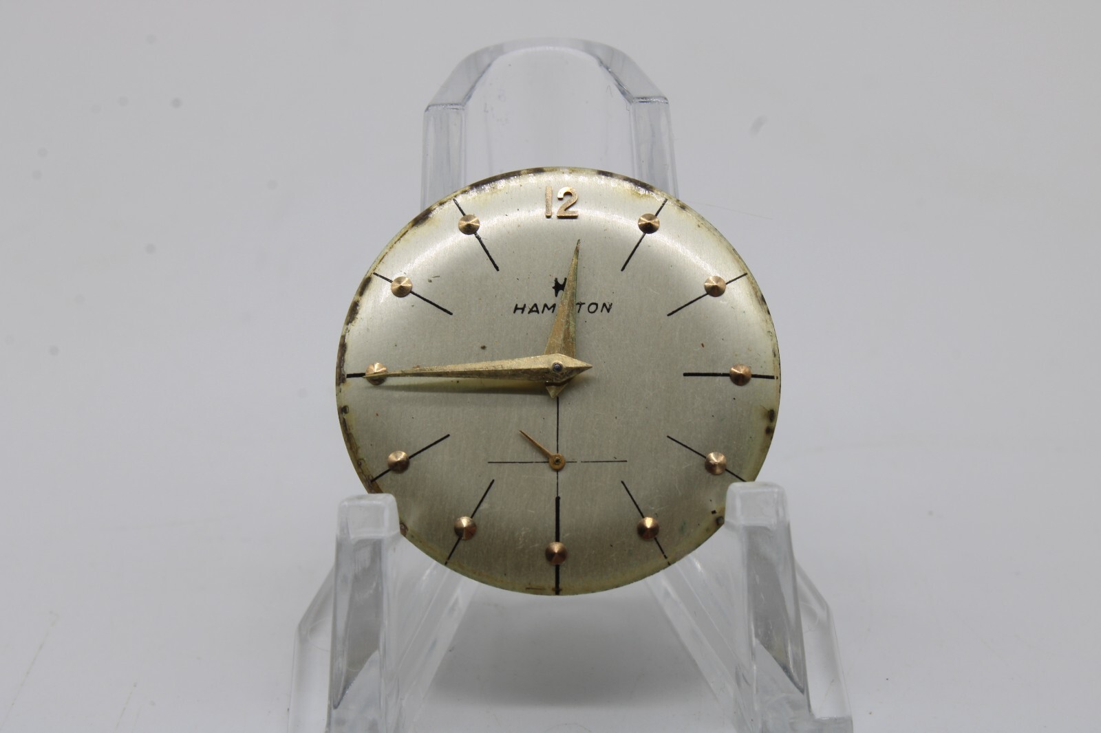HAMILTON 770 WATCH MOVEMENT USA 22j 20.5x22mm FOR REPAIR (FH2)