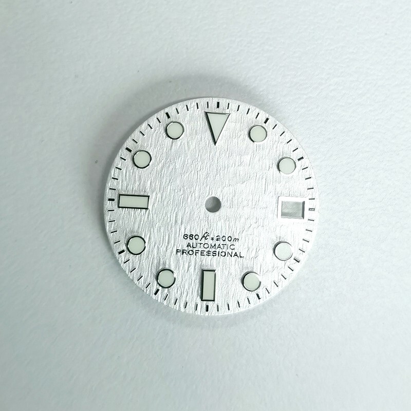 DS Snow Tree Pattern Dial NH35/NH34 Movement Black White Snowflake SKX007