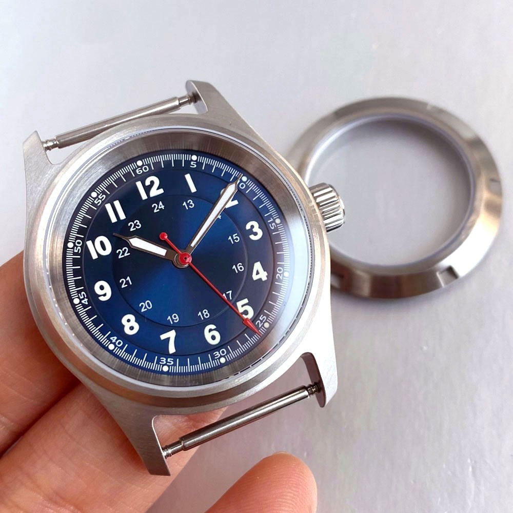 39MM Glass Watch Case Suitable For NH ETA 2824 Miyota 8215 Movement Waterproof