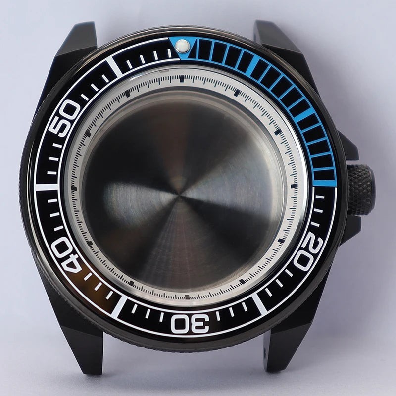 43mm Watch Case Ceramic Bezel For NH35 NH36 NH34 NH38 4R36 Modified King Samurai