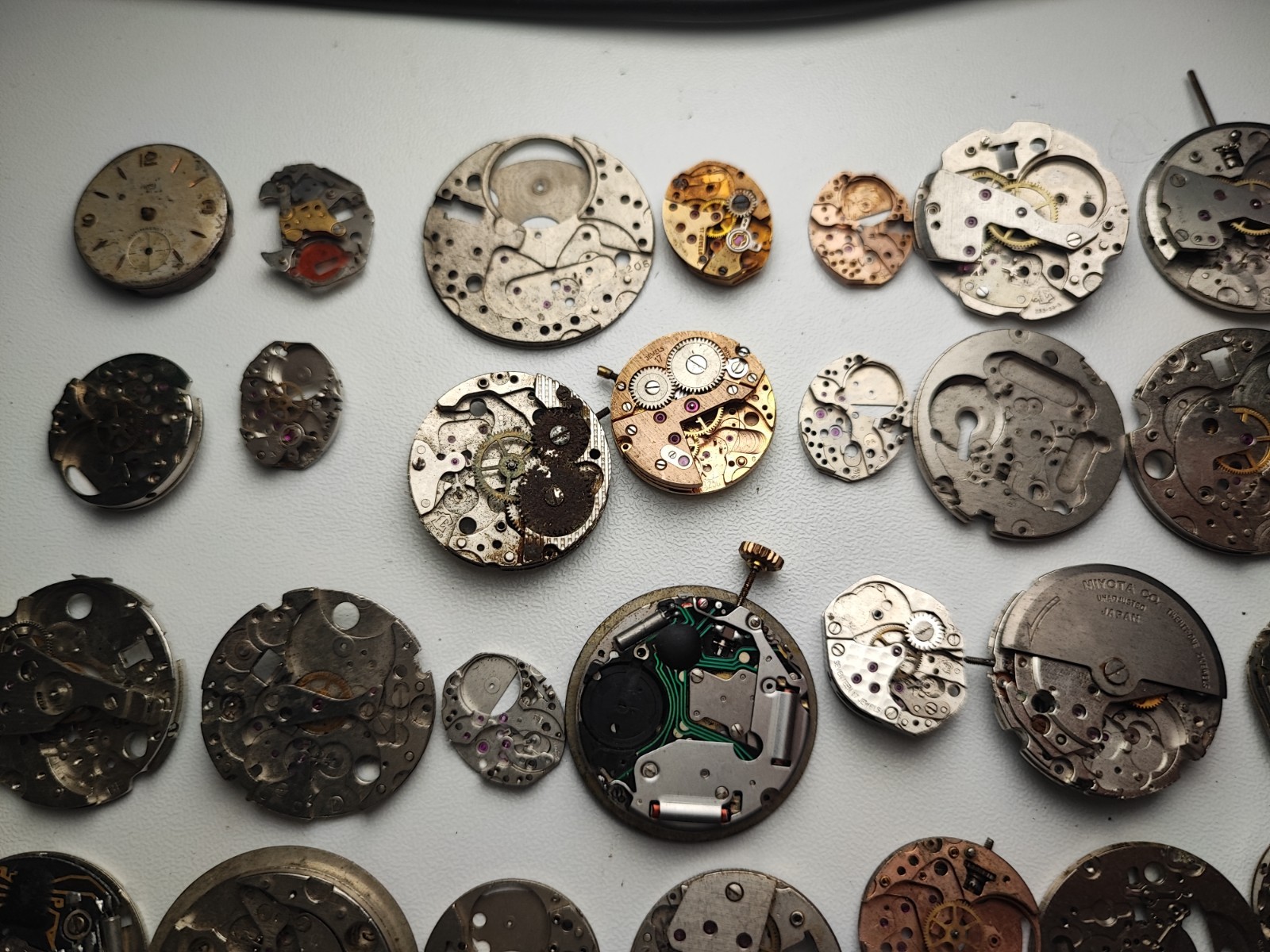 mix Watch Main Plate platinum lot as fe jej bfg fhf eta ronda amida dursa others