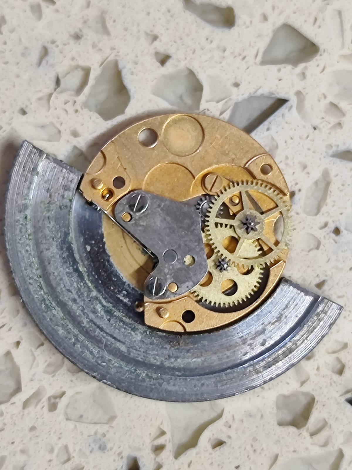 Tissot 2571 /2481 part Automatic device & Oscillating weight Fit Omega 1480 /81