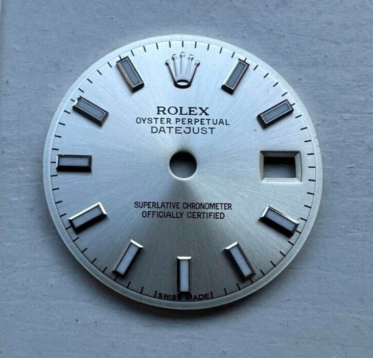 Rolex Dial Date Datejust 26mm Lady 6916 6917 Silver Sunburst 2035 2135 2235