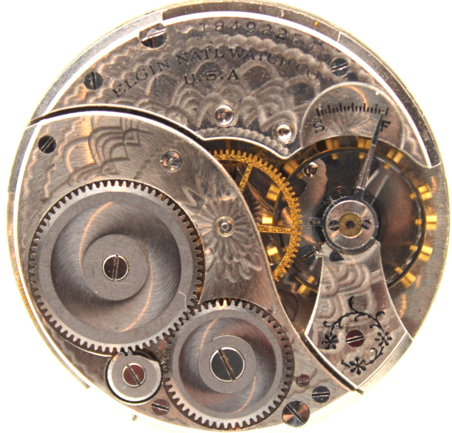 1915 ELGIN POCKET WATCH MOVEMENT 18492264 GRADE: 303 12s 7j (QG2)