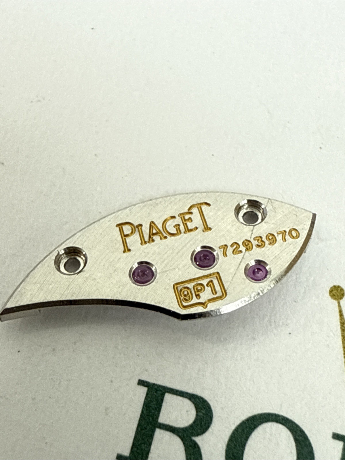 Piaget 9p1 110 Train Wheel Bridge Complete Perfect Condition