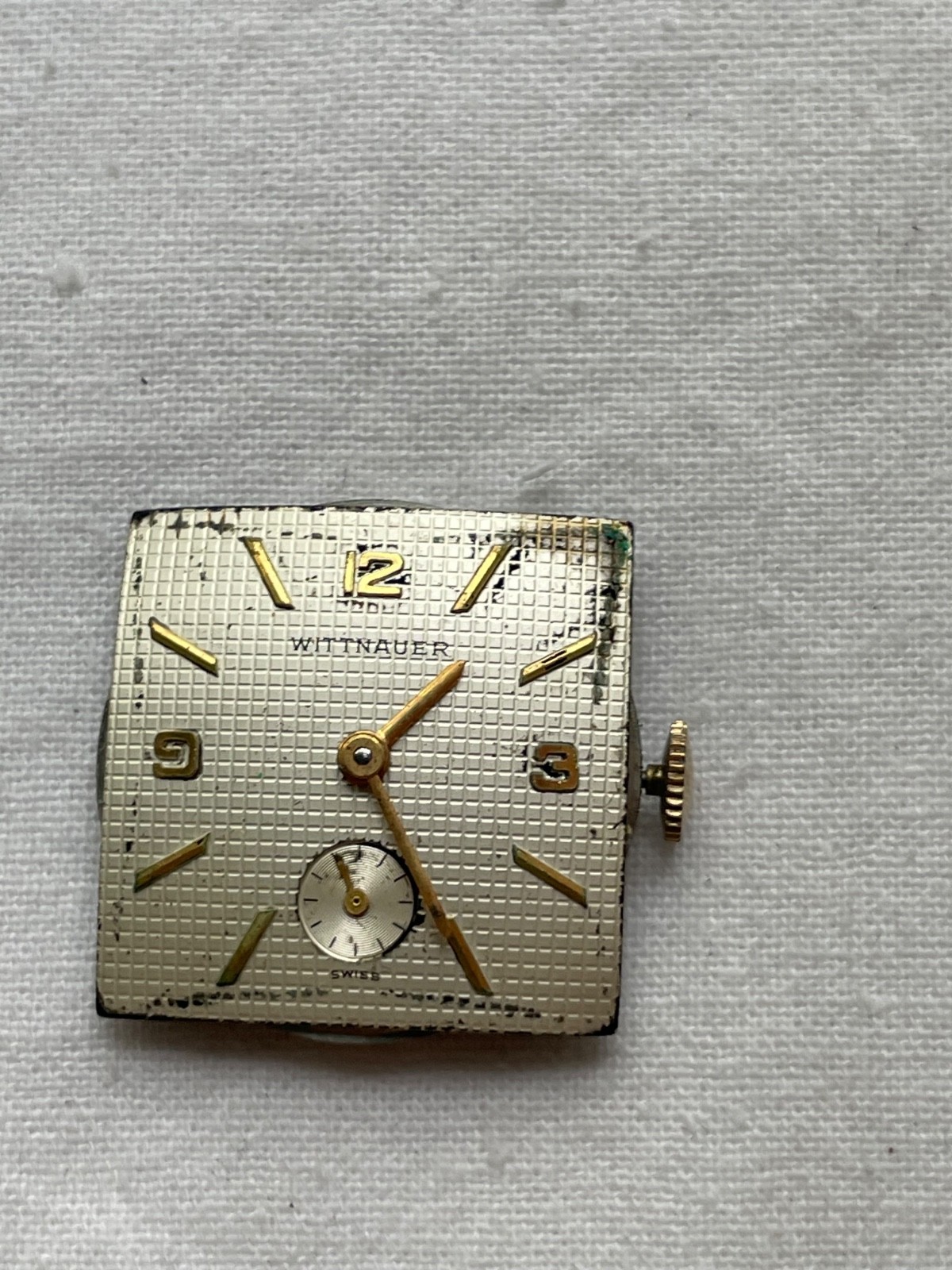 Wittnauer 76/3 Revue – movement for mens watch AS IS, lot 0906