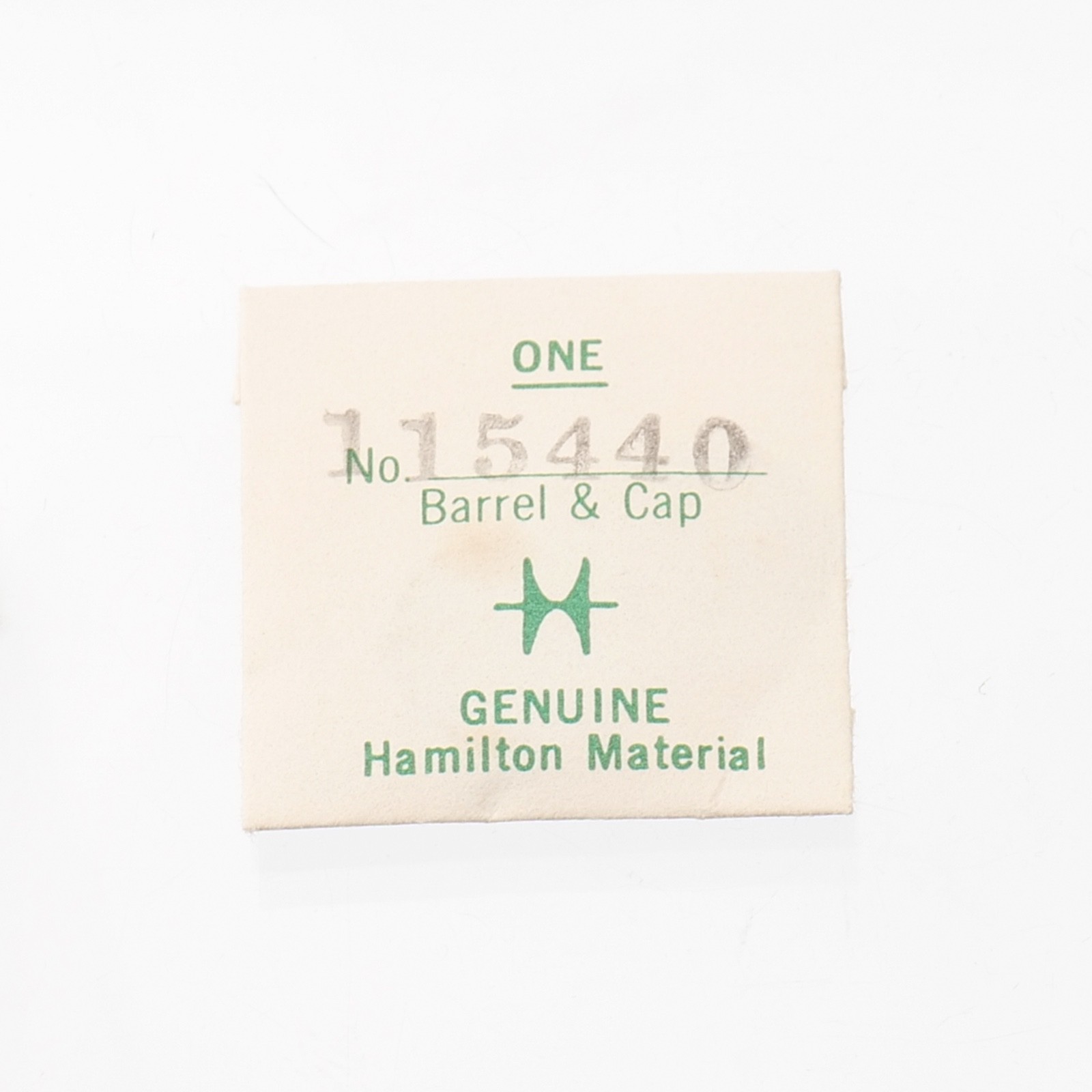 Hamilton 115440 Watch Barrel & Cap Part New Old Stock Fits 980-980A (G18D13)