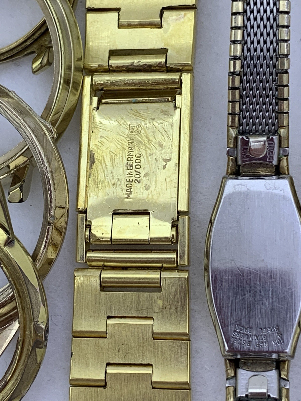 609 GRAMS Gold Filled RGP Plate Pocket Wrist Watch Case Scrap Lot & Other Pieces