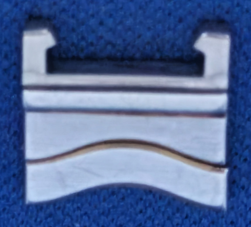 Ebel Sport Classic Wave Ladies Gold and Steel Watch Clasp End For 10mm Band