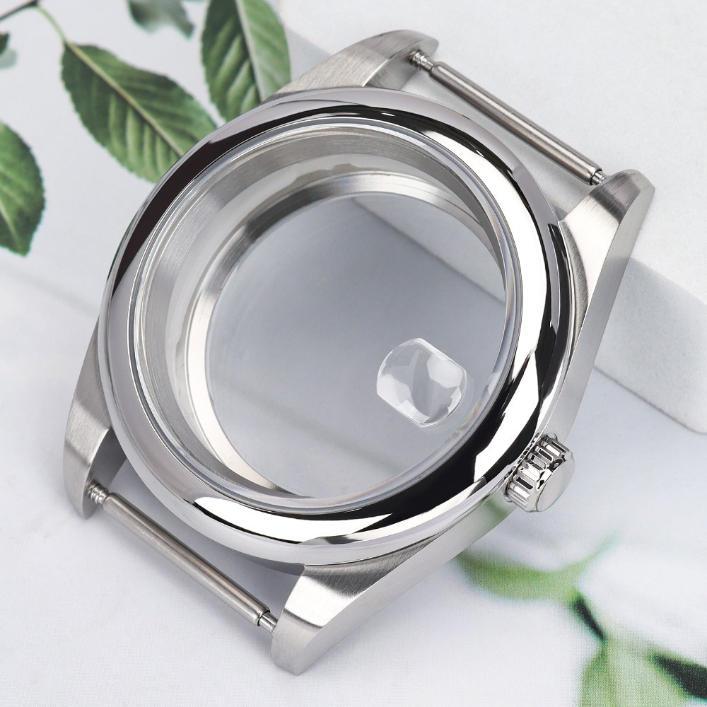 Oyster Perpetual Watch Cases 36mm/39mm Sapphire Domed Bezel For Seiko NH35 NH36