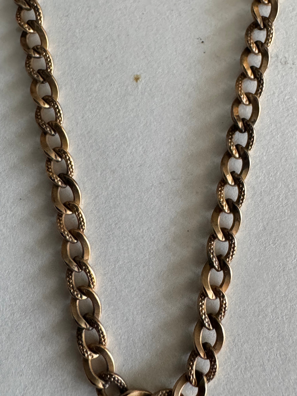 VINTAGE 13.5 INCH SWANK POCKET WATCH CHAIN YELLOW GOLD FILLED