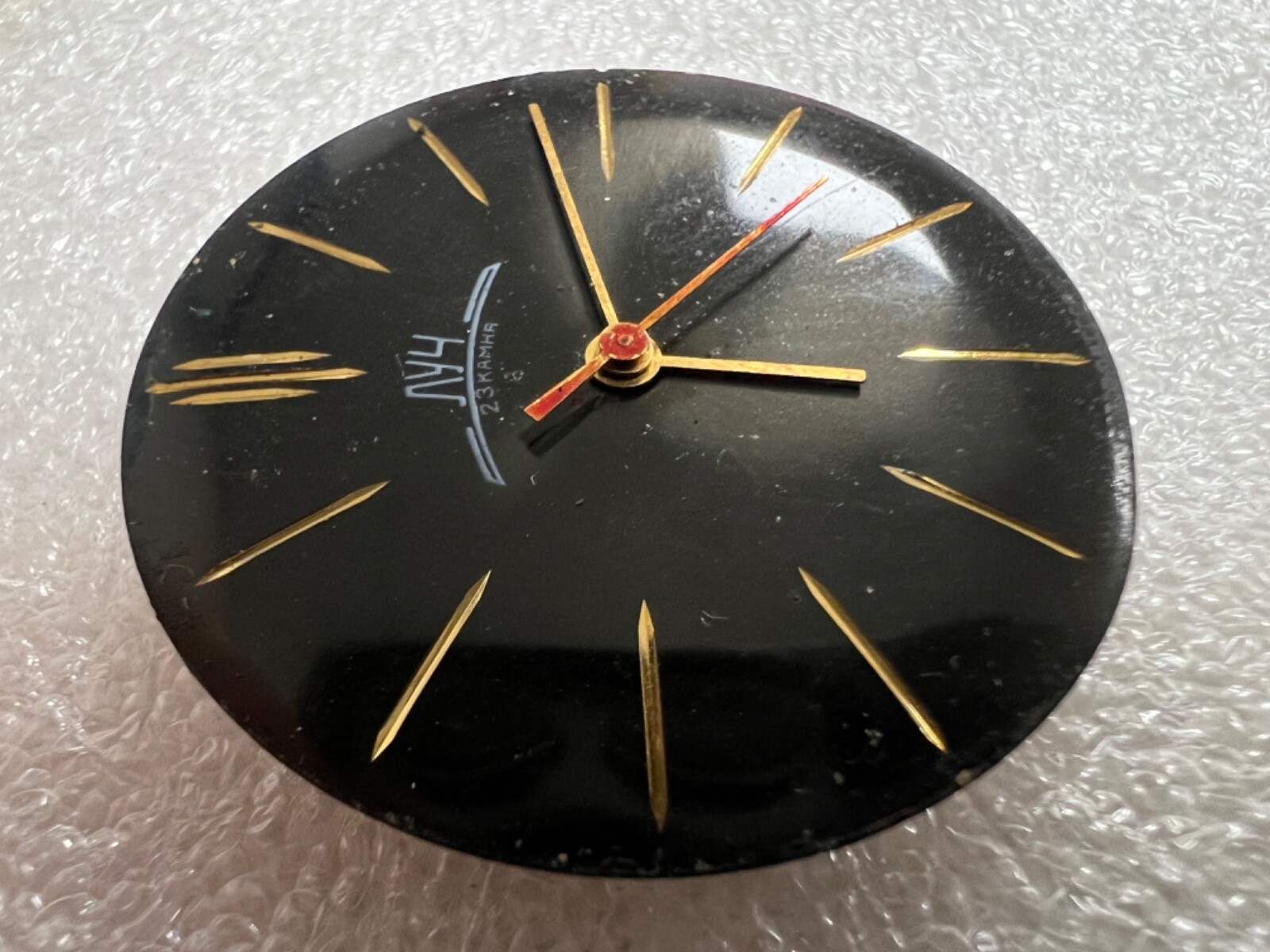 USSR LUCH movement 2209 caliber Gold Plated watch mechanism. FOR PARTS .