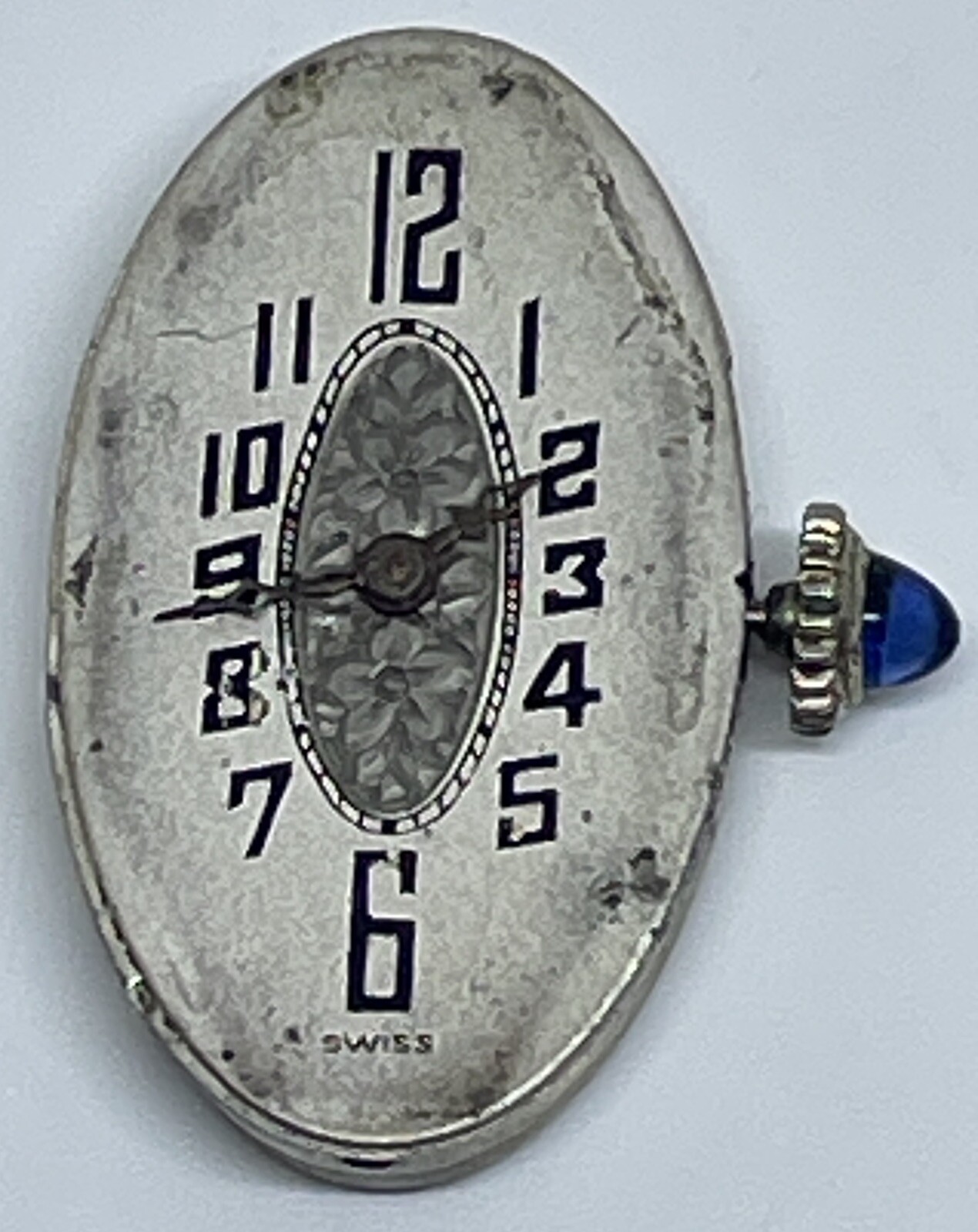 JW CHOPARD MOVEMENT Swiss 16 Jewels 3 Adjustments Does Not Run/For Parts
