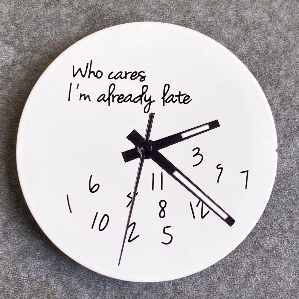 New Fashion “Who Cares,I am Already Late”Dial for NH35 ETA 2824 Miyota 8215 29mm