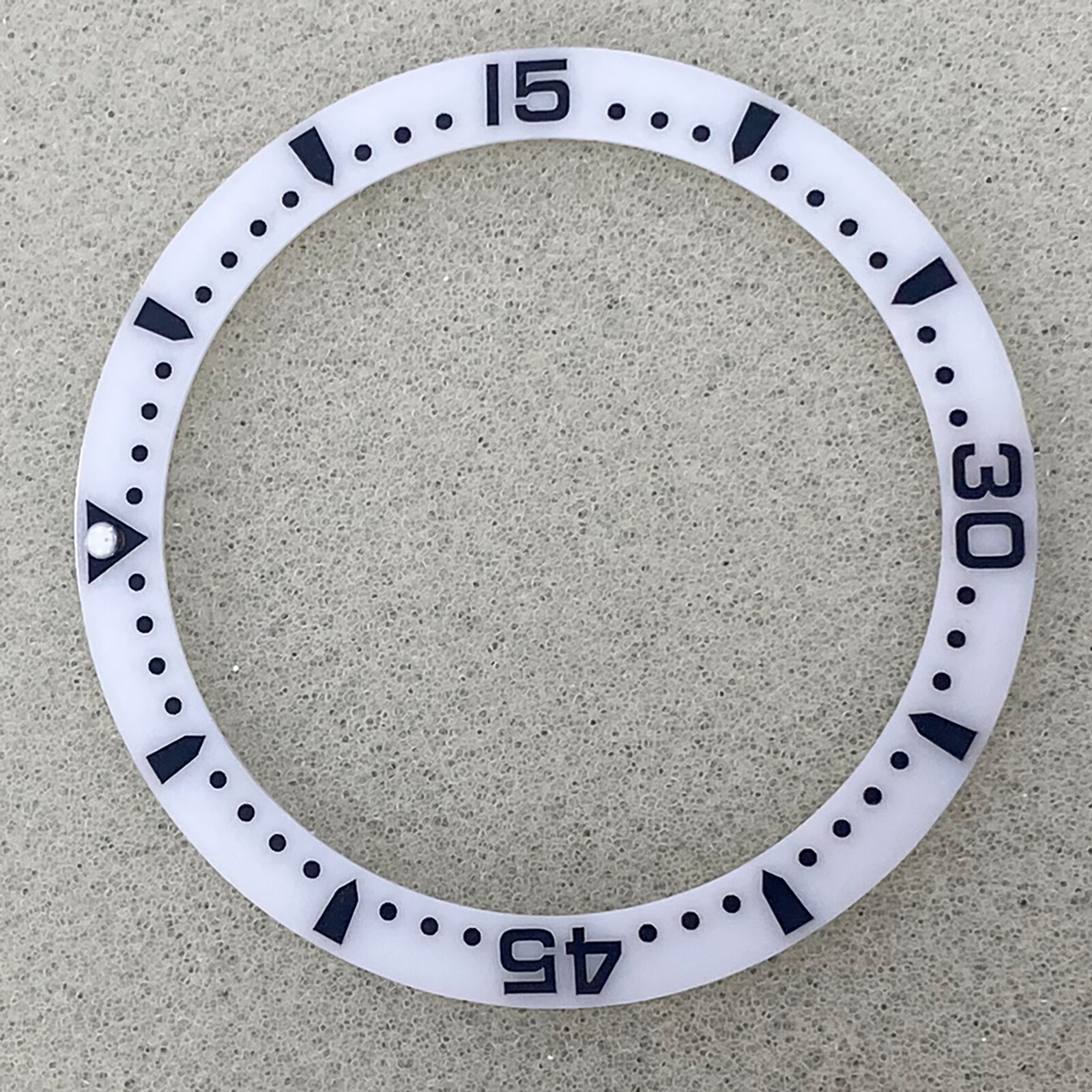 38MM Ceramic Sloped Watch Bezel Insert for 40MM SUB Watch Case Replacement Part