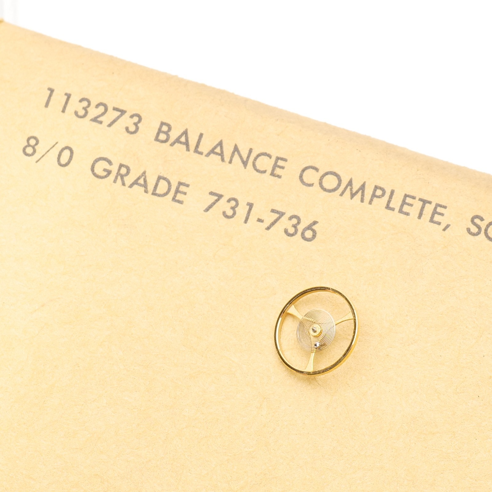 Hamilton 113273 Balance Wheel Complete Grades 731-736 Genuine NOS (G18D23)
