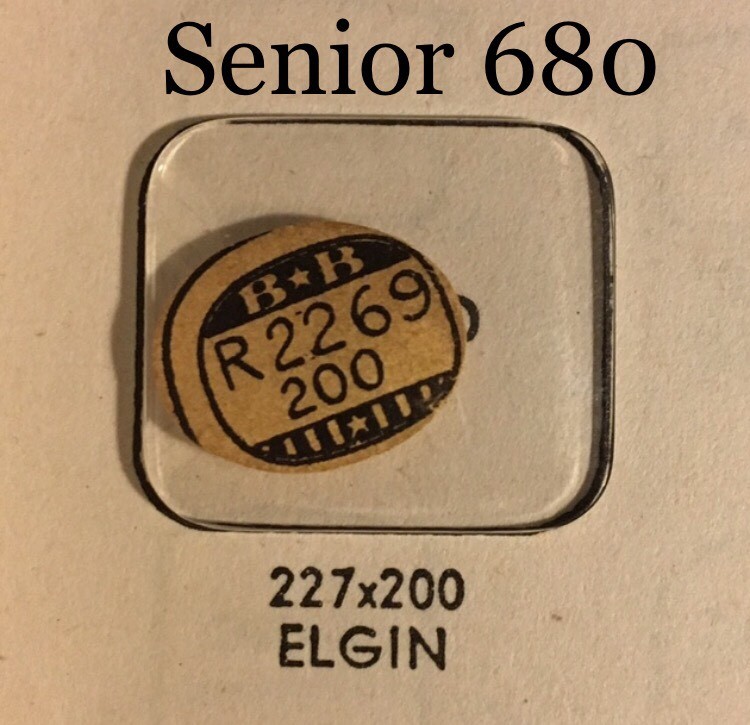 Vintage 1920s Elgin Senior 680 Glass Watch Crystal Antique Part