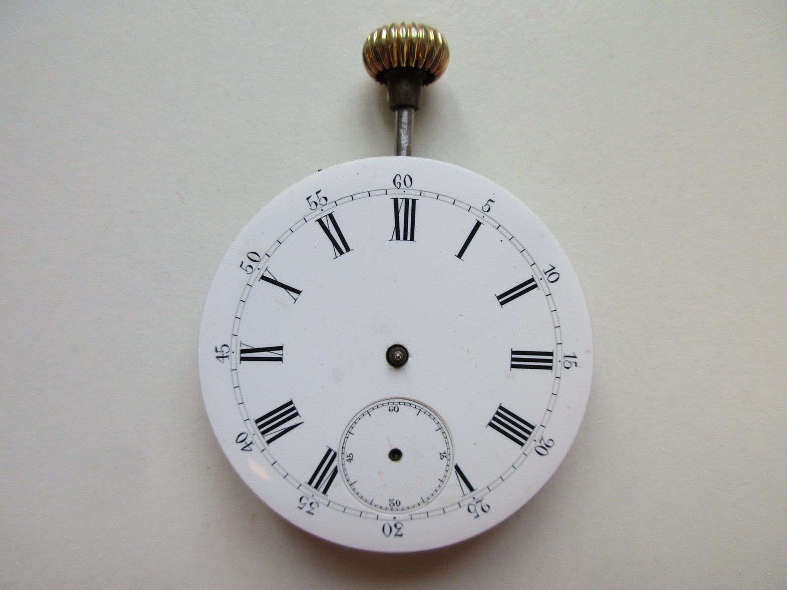 Pocket watch movement diam. 43.2 mm crown wind (at 12) & crown – running