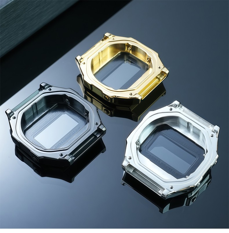 For Casio 3289 A-168 Stainless Steel Watch Case Modified A168 Metal Watch Strap