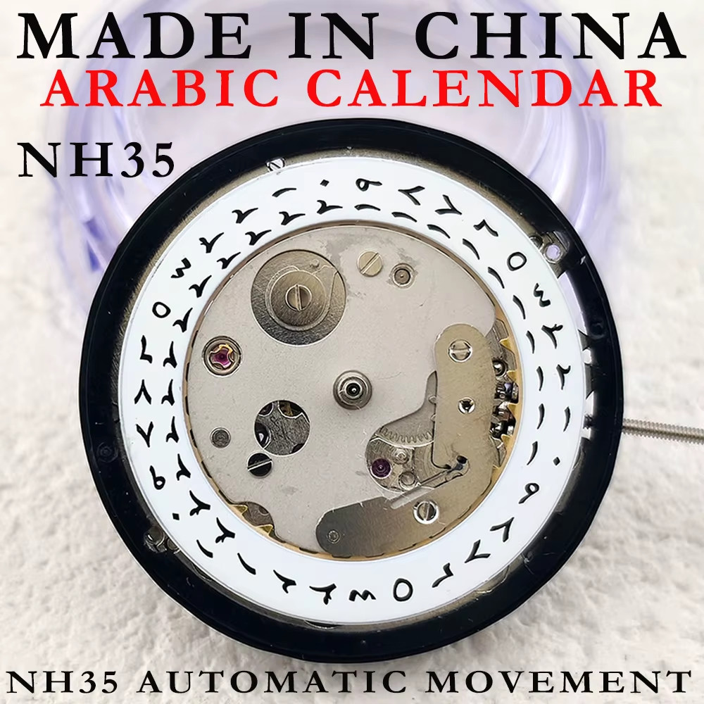 China NH35 Movement Can Replace the Japan NH35 Movement Date 3 O’Clock White Ara