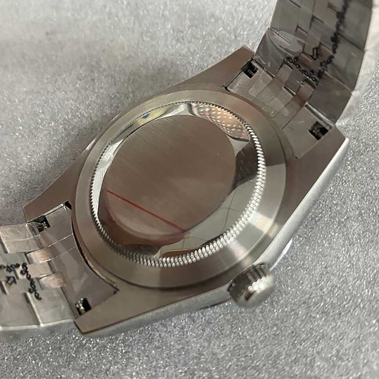 39MM Watch Case & 20MM Steel Strap Sapphire Glass for NH35/NH36 Watch Movement